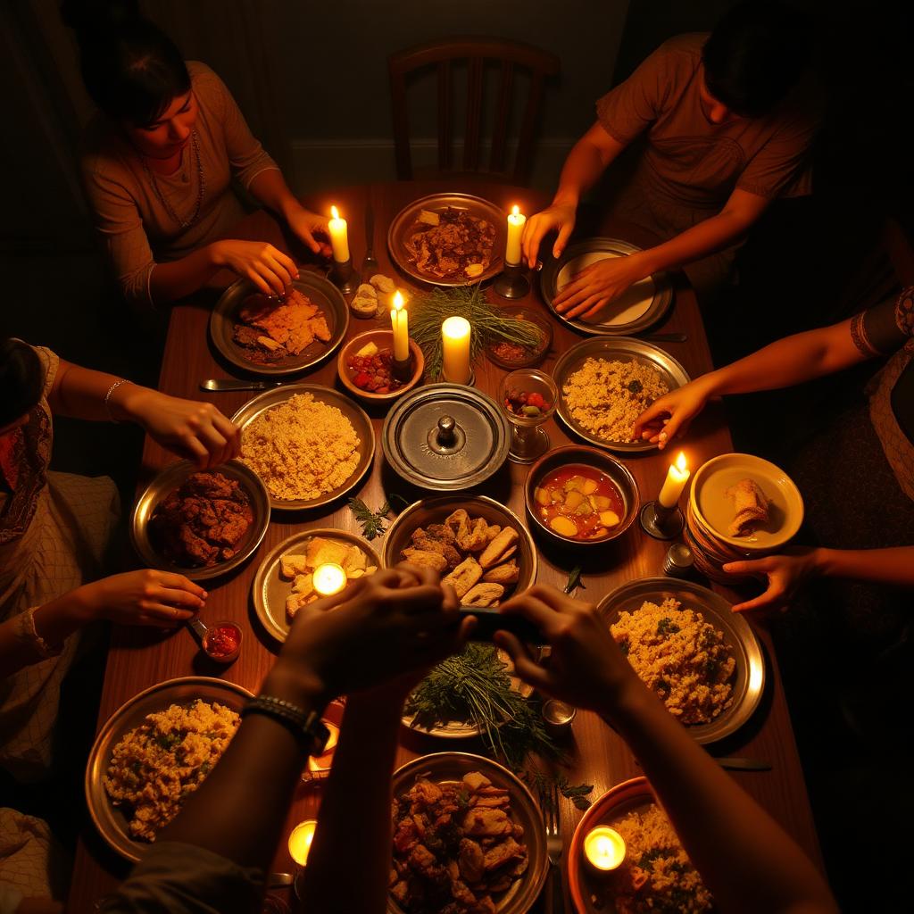 The candlelit table, on a Tuesday.