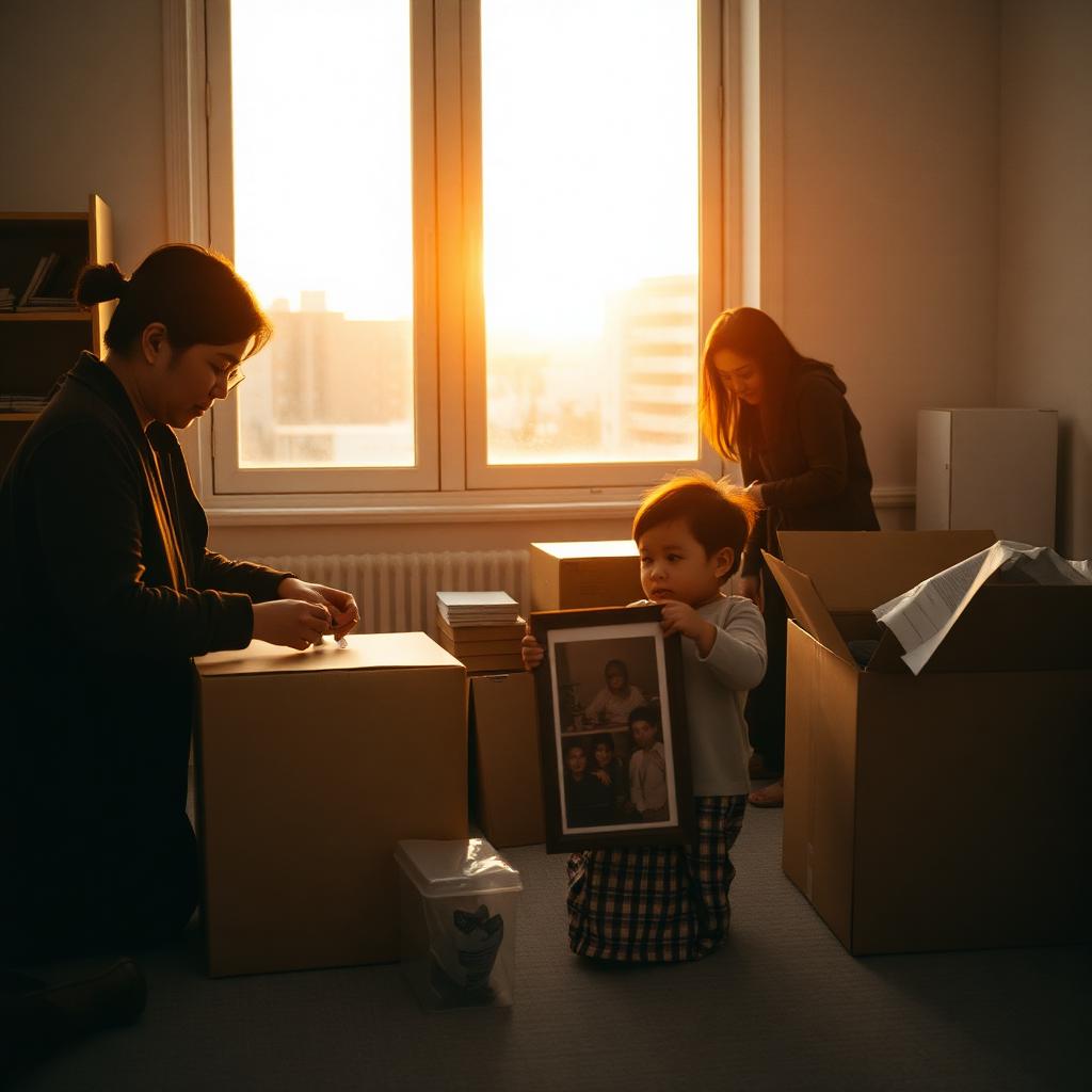 The last box, sealed at sunset.